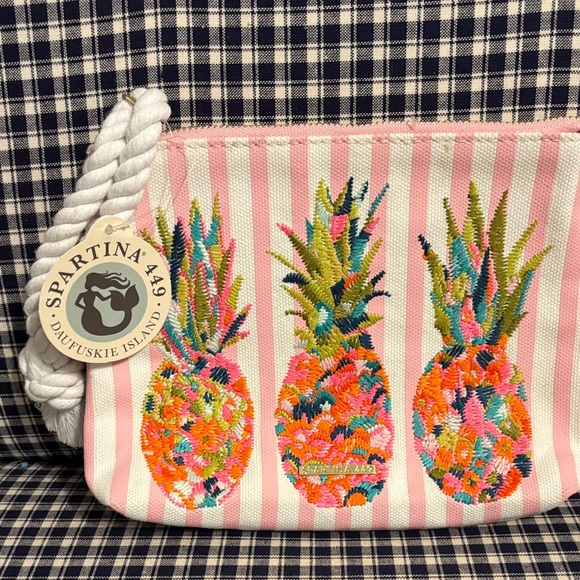 Spartina 449 Handbags - Spartina 449 Vibrant Pineapple Pouch